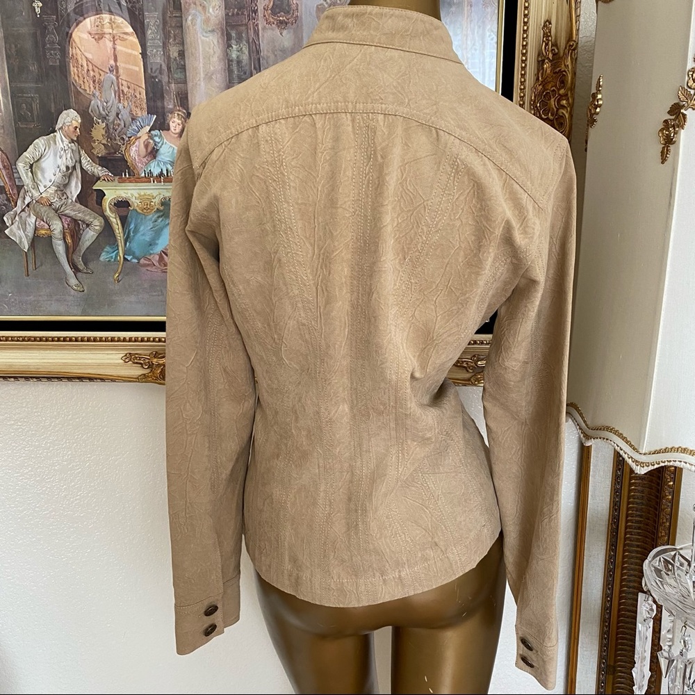 Chico’s Tan Button Down Jacket - image 3
